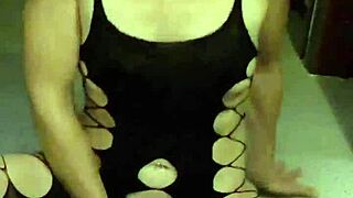 hot belgian milf in lingerie fingering herself solo