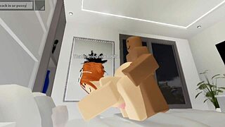 Robloxian Redhead Slutty Snowbunny Bends Over for Daddy's Big Cock