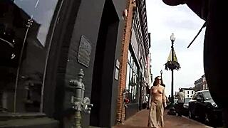 girlfriend strolling topless in town 😍