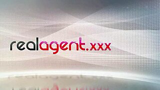 Russian star Nataly Gold rubs her tight hole with a carrot in kitchen solo