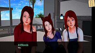 In this cartoon episode, the redhead explores her new family dynamics in part 295