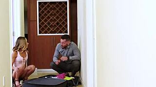 Why is this teen giving her first car blowjob and fucking old cronys?