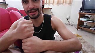 Marcos Goiano, the male prostitute, sucks a big dick orally