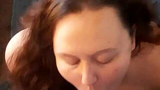 she kneels in pov, deepthroating my cock