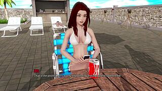 o-once in a lifetime, that shaved teen with big tits gets a monster cock