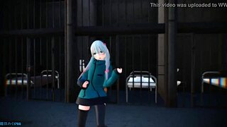 170618 mmd xxxdance featuring sagiri izumi in raspberry monster toon animation