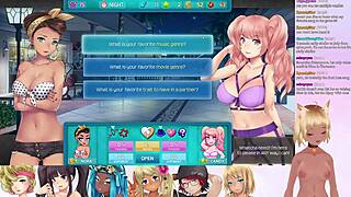 Vtuber Lewdneko Explores Huniepop 2 Double Date in Part 6 with Big Tits Action