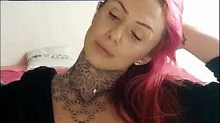 i'm watching this babe smoke and tease her big tits on webcam, so hot