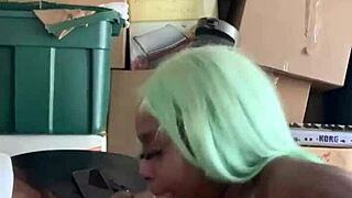 Neighbor Helps With Move, Pays With Deepthroat On Big Black Cock.