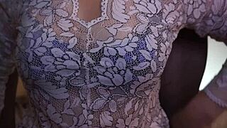 fun with big tits couple in stockings