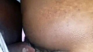 Slimmz Ebony Beauty Bent Over for Intense Hardcore Doggy Style Pounding