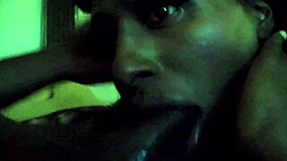 Look at me sucking that big black dick