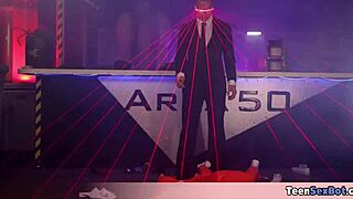 two busty milfs fuck horny scientist in area 51 raid!