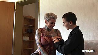 yo, ever seen a milf like Lou Nesbit seduce Lia Louise this hot?