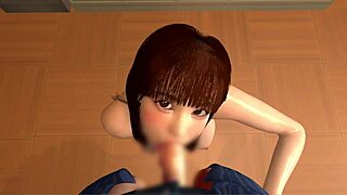 Yo, this 3D anime cousin gives me a classroom blowjob after school! 😍
