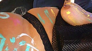 At pride 2016, bbw flashes cameltoe in public panties