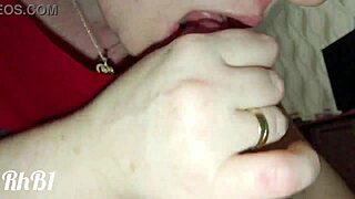 Closeup Handjob And Cumshot On Big Cock