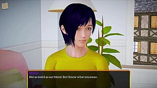 blonde with big tits in family scene