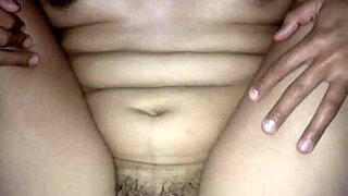 The brunette babe is waiting for the dick, her ass exposed, in this casual story