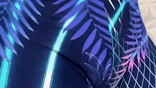 Blonde teen's naughty collection with huge husband!