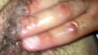 Step mom fingers fat pussy with son in raw play