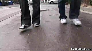 Yo, check this hot gay threesome with epic cock action! 🔥