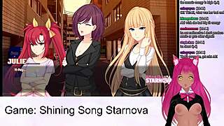 oh wow! vtuber lewdneko gets her ass in the game during shining song starnova mariya route!