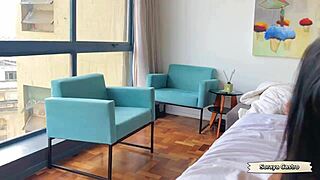 Waking the naughty one with a tasty blowjob on his big cock, just how you crave it.