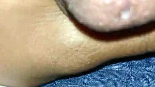 Witness the impressive cumshot from a big dick in this suggestive display.