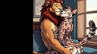 Gay furry porn compilation crafted for 100 subscriber AI special