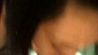 Brunette sucks and swallows cum in POV cheating scene