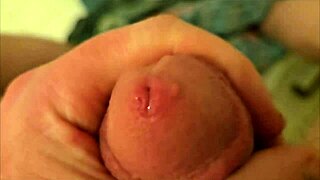 gay guy jacks off and cums all over the place