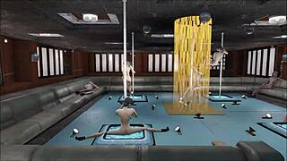 i enjoy fallout 4 multi pole dance in anime style