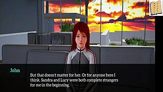 In my new family, I explore big tits and asses in erotic homemade games with brunettes