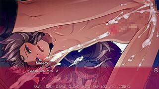 this trap genesis scene has some intense anal creampie.