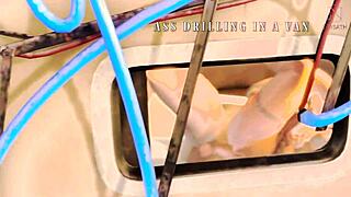 Nico from Devil May Cry gets her ass drilled in a crew van parody.