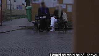 DEVASTATING! Hot Blonde With Small Tits Rides Huge Cock In Preacher's Van!