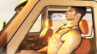 Nico from Devil May Cry gets her ass drilled in a crew van parody.