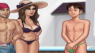 Milf at work in summertime saga enjoys 69 position uncensored