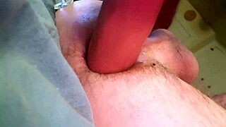 Watch this gay stud take that dildo deep in his ass!