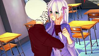 Akeno Has a Naughty Surprise Waiting in Fantasy Hentai