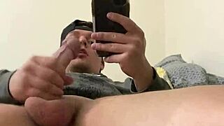 sexy frat guy strokes himself in the mirror and cums everywhere - instagram joshuaaalewisss