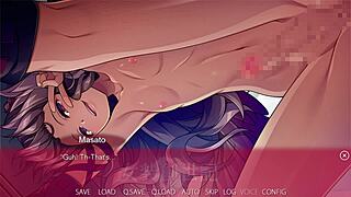 this trap genesis scene has some intense anal creampie.