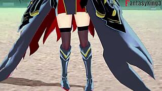 Friedrich der Große sucking and having sex in Azur Lane fantasy, so hot!