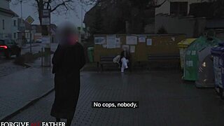 DEVASTATING! Hot Blonde With Small Tits Rides Huge Cock In Preacher's Van!