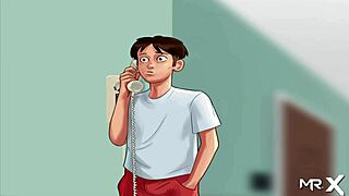 Summertime saga bold breast groping scene