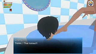 cute femdom humiliates slave in university bathroom game