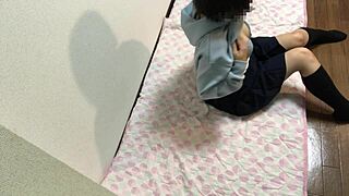 asian japanese amateur cums hard from new masturbation technique