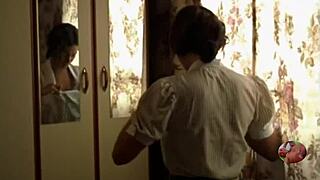 good teen girl rides hard with anal action. milf joins for big black cock pounding.