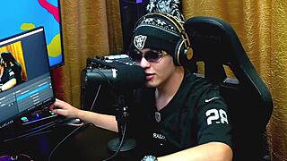 Ruan and Everton suck Natasha's natural tits in public podcast